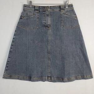 Vintage The Territory Ahead a-line denim skirt sz 6 country western 90s classic - Picture 1 of 8