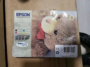 Genuine Epson T0615 Ink Cartridges Teddy Stylus DX3800 DX4200 DX4800 New 2024/25 - Picture 1 of 2
