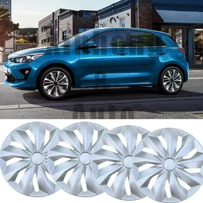 16" 4PCS Hubcaps Wheel Rim Cover Hub Caps Fits R16 Steel Wheel For Kia Rio 02-24 Foto 1 de 4