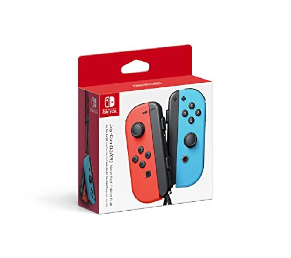 Nintendo Joy-Con L/r Rojo Neón/Azul Neón Para Nintendo Switch Gamepad Muy Bueno Foto 1 de 1