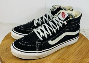 Vans Off The Wall klassische schwarze hohe Schuhe Herren Größe 6,5 Damen 8 - Bild 1 von 7