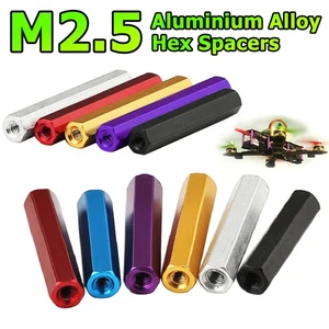 Aluminiumlegierung Abstandshalter Abstandshalter M2,5 6-60 mm Sechskant Langmuttern Gewinde Hülse Säule - Bild 1 von 8