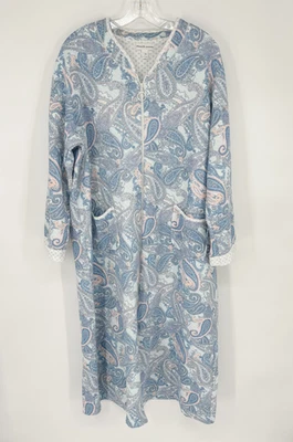 Vestido de Noche Miss Elaine XL Extra Grande Cremallera Manga Larga Paisley Foto 1 de 4