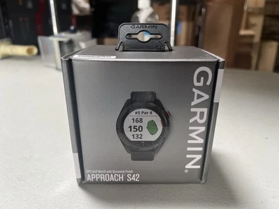 Garmin Approach S42 Golf Watch - Gunmetal/Black - Image 1 of 2