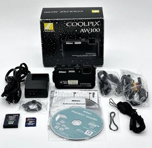 Nikon Coolpix AW100 16MP Digital Camera Waterproof Shockproof HD GPS TESTED VGC - Picture 1 of 22