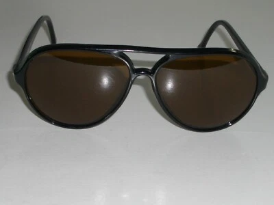 Vuarnet Px 374 Profundo Marrón Ámbar Cristal Lente Brillante Negro Gatos Ski Sol - Imagen 1 de 4