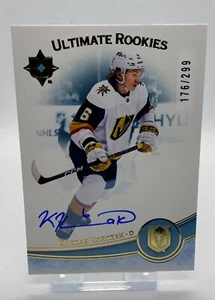 2022-23 Upper Deck Ultimate Collection Kaedan Korczak RC AUTO 176/299 Knights - Bild 1 von 2