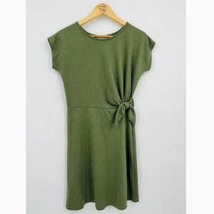 Old Navy French Terry Side-Tie Dress for Girls in Olive Green, Sz XXL (16) - Picture 1 of 8