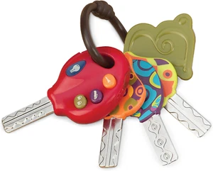 - Luckeys- Pretend Play Keys- 4 Textured Toy Keys for Babies & Toddlers – Flashl - Picture 1 of 14