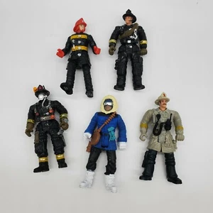 Chap Mei Fire Rescue Squad Chief Firefighter 4" Action Figures Vintage - Picture 1 of 6