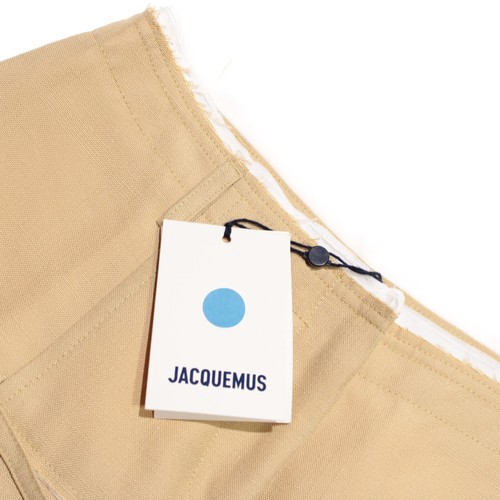 Pantaloni Jacquemus nuovi con etichette taglia 38 US 6 Le Pantalone Criollo beige 100% viscosa