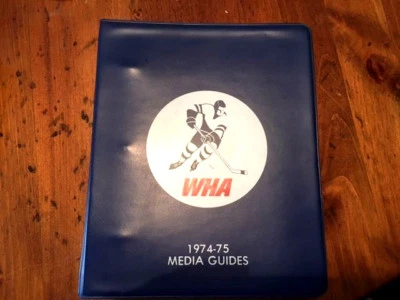 1974-1975 WHA Media Guides, Binder, Whalers, Nordiques, Toros, Saints, Cougars - Image 1 of 4