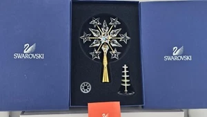 Swarovski Kristall ~ ** 6" STERNBAUMAUFSATZ ** ~ vergoldet ~ 632785 ~ Schachteln & COA - Bild 1 von 21