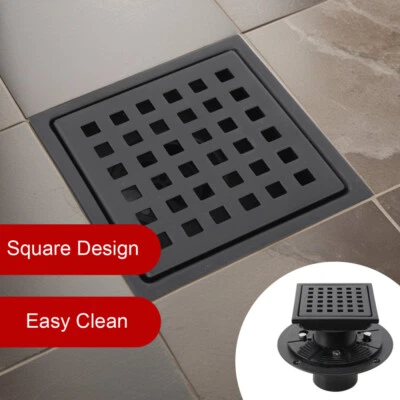11x11cmStainless Steel Floor Drain Square Shower Drain Tile Insert Floor Drainer - Image 1 of 4