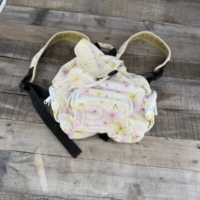 Mochila Yakpak floral rosa/branco bolsa - Imagem 1 de 4