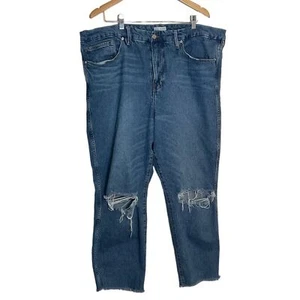 Jeans Good American tiro alto pierna recta talla 20 - Imagen 1 de 14
