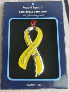 Regent Square Decorazione Natalizia Nastro Libertà Giallo Cristallo Europeo (H20) - Foto 1 di 3