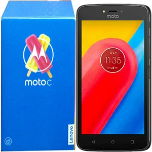 BNIB Motorola Moto C Single-SIM 16GB + 1GB Black Factory Unlocked 4G/LTE GSM - Afbeelding 1 van 1
