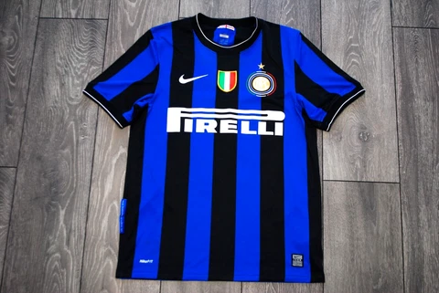 INTERNAZIONALE INTER MILAN HOME FOOTBALL SHIRT 2009-2010 JERSEY MILITO #22 SMALL Cover