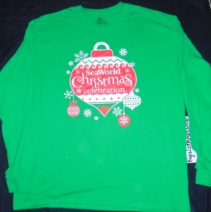 Camisa SeaWorld Navidad Celebración Mangas Largas Talla XL Adulto - Imagen 1 de 2