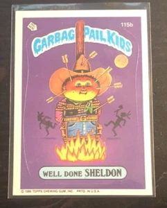 1986 Garbage Pail Kids WELL DONE SHELDON #115b - Picture 1 of 2
