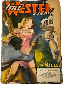 SPICY WESTERN STORIES October 1941 E. Hoffman Price sleazy pulp hard-to-find - Foto 1 di 8