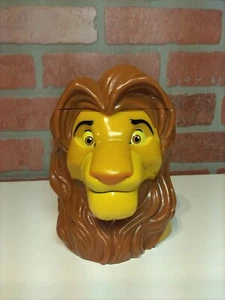 SIMBA The Lion King on Ice Mug Cup Stein Flip Top Lid Vintage 1998 DISNEY - Picture 1 of 10