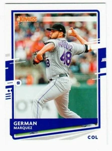 2020 Donruss # 96 German Marquez - Colorado Rockies Baseball Card MLB Sports - Picture 1 of 1