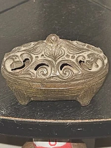 Antique Vantines Incense Burner Pagoda 573-2 Made In France Cast Iron - Picture 1 of 5