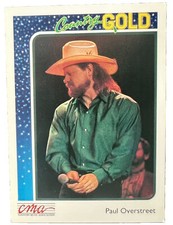 1992 Sterling CMA Country Gold Trading Card #62 Paul Overstreet ID:3