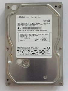 HDT721032SLA380, PN: 0A28672, MLC: BA3064, Hitachi 320Gb 3.5" HDD - Picture 1 of 2