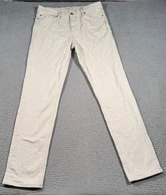 Pantalones de mezclilla Banana Republic Traveler para hombre 33x31 blancos ajustados rectos bolsillos Foto 1 de 4