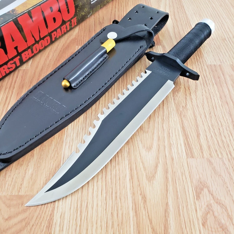 Hollywood Collectibles Rambo First Blood II Bowie Fixed Blade Knife