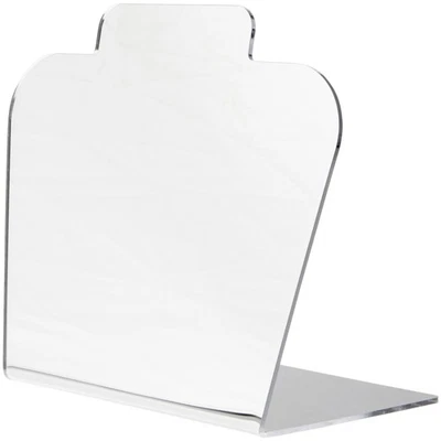 Expositor de collar corto básico de acrílico Plymor (espejado), 8,5" de ancho x 4" de profundidad x 7,75" de alto Foto 1 de 2