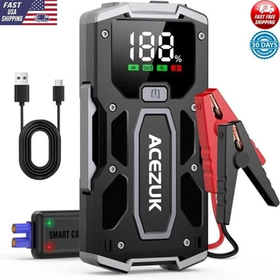 3000A 12V 8合1 Jump Starter电池组燃气/柴油发动机移动电源线 — 第 1/4 张图片