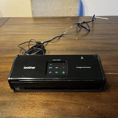 Brother ADS-1000W Compact Color Desktop Scanner WiFi Duplex w/ USB Cable & Power - Image 1 of 3