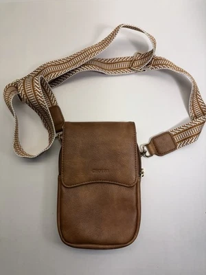 Choliss Over The Shoulder Small Bag, Brown . Adjustable Strap . Faux Leather - Image 1 of 4