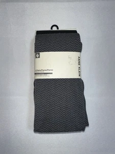 anne klein 2 Paar blickdichte Strumpfhosen mittelgrau schwarz chevron einfarbig - Bild 1 von 4