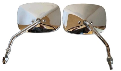 Par de espejos retrovisores laterales cromados Harley-Davidson Softail 2002 Harley-Davidson estilo real Foto 1 de 4