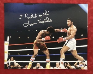 Leon Spinks Signed Photo 11x14 Autograph I *&%** Up Muhammad Ali Insc PSA/DNA - Picture 1 of 6