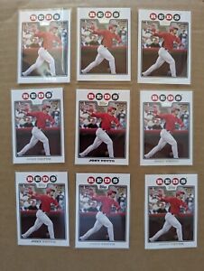 Lot of 9 2008 Topps Joey Votto RC National Baseball Card Day Variation #7