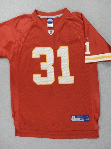 Kansas City Chiefs Replica Football Jersey (#31 Holmes) Youth XL - Red Cover