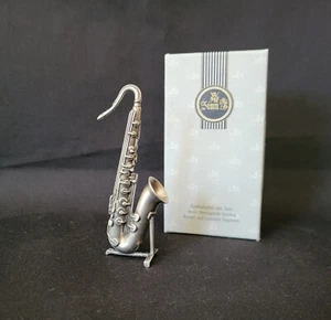 Vintage WMF Zinn Handarbeit Zinn Miniatur Saxophon Musikinstrument Germany - Bild 1 von 10