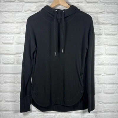 Sudadera con Capucha Sweaty Betty Escape Luxe XS Acanalada Drapeada Italia Lujo Yoga Foto 1 de 3