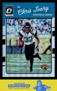 2016 Donruss Optic Chris Ivory Holo #49 Jacksonville Jaguars - Picture 1 of 2