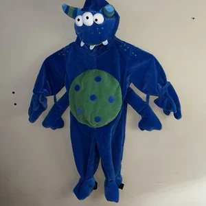 BLUE MONSTER InfantsSz 12 Month Miniwear Plush Complete Halloween Costume - Picture 1 of 18