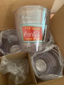 Juego de 4 vasos Coca Cola Old Time, 12 oz. Aislado, Nuevo en caja original - Imagen 1 de 12