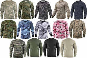 FATHER'S DAY SALE: Long Sleeve Camo T-Shirts Rothco 3727 6778 6385 5494 68947 - Picture 1 of 55