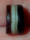 8mm Ancient Indo - Tibetan, Natural Himalayan Agate Dzi bead, #25