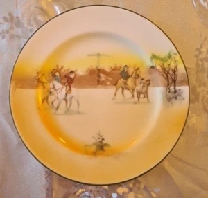 ROYAL DOULTON FOX HUNTING (JOHN PEEL) SERIESWARE PATTERN SALAD PLATE. D: 8 IN - Picture 1 of 3